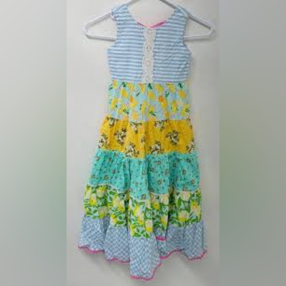 New Matilda Jane Brand Sweet Treat Maxi Dress Girls Teen Size 12 Floral Flower - Picture 7 of 15